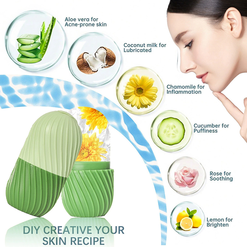 Face Ice Roller Puffiness - 【1 moule en silicone pour rouleau
