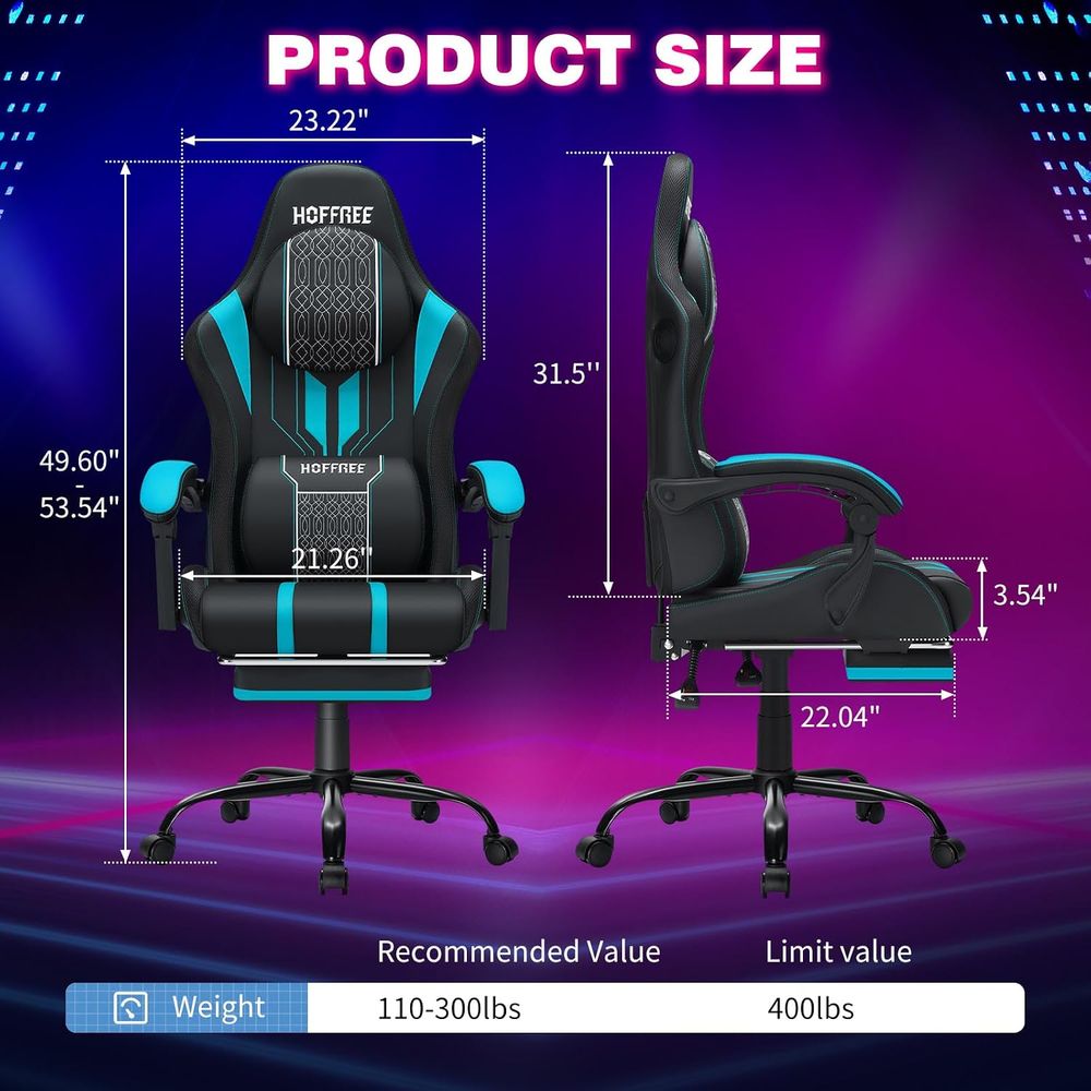 Chaise de jeu avec lumières LE - Massage avis et prix
