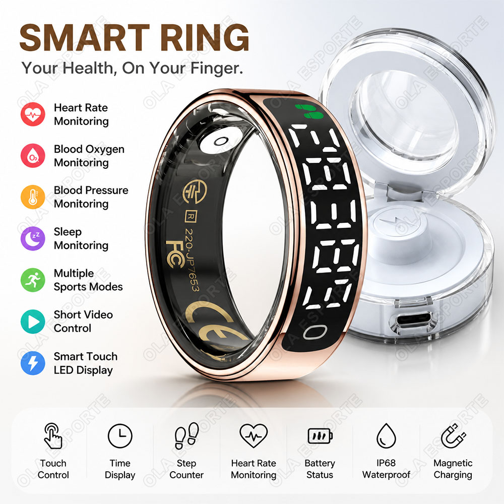 Bague Intelligente avec Boîtie - Health Monitors avis et prix